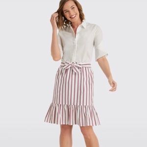 NWT Draper James Stripe Flounce Skirt.  Size XS.